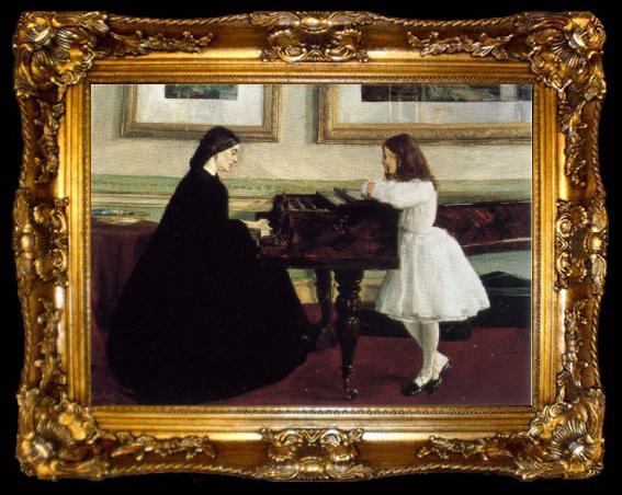 framed  James Mcneill Whistler At the Piano, ta009-2